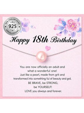 Elegant Pink Pearl Necklace - Natural Freshwater Jewelry in S925 Sterling